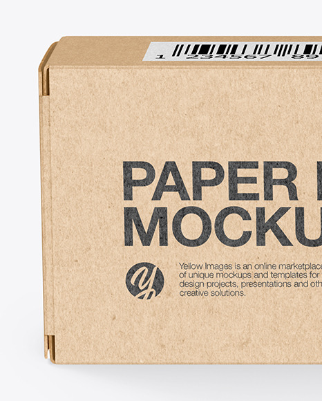 Download Kraft Paper Box With Spaghetti Mockup In Box Mockups On Yellow Images Object Mockups PSD Mockup Templates