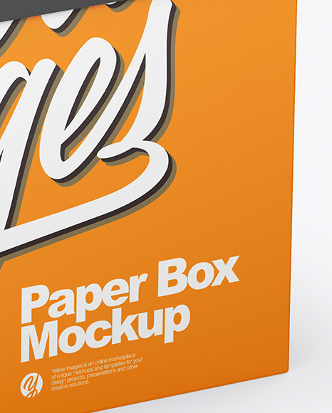 Download Paper Box Mockup In Box Mockups On Yellow Images Object Mockups Yellowimages Mockups