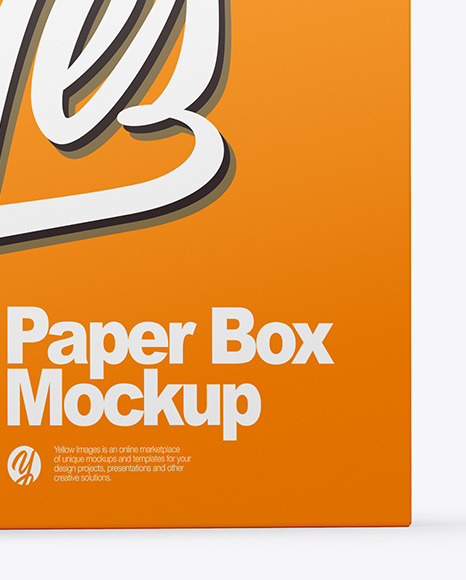 Paper Box Mockup PSD #1