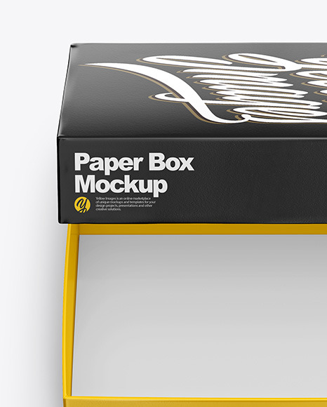 Glossy Box Mockup PSD #2