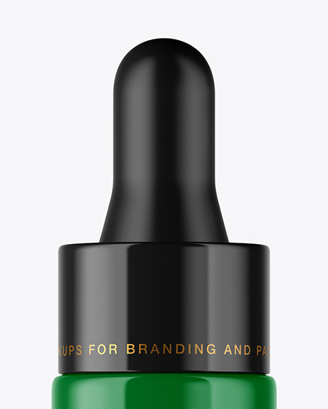 Glossy Dropper Bottle Mockup PSD #2