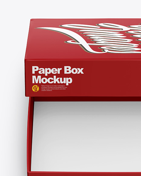 Matte Box Mockup PSD #2