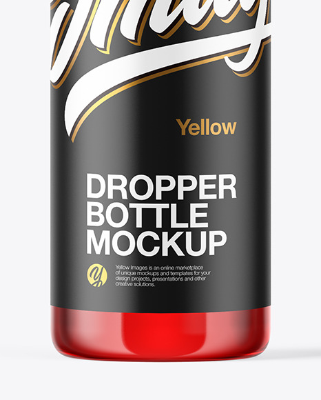 Glass Dropper Bottle Mockup PSD #4