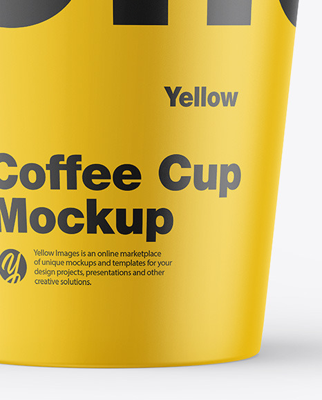 Matte Coffee Cup Mockup