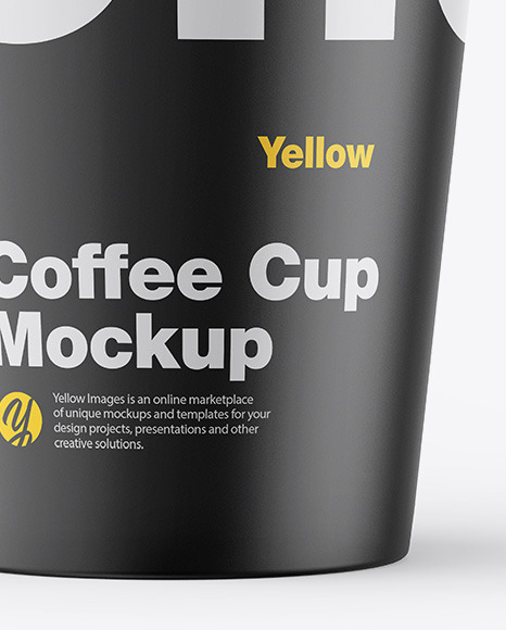 Matte Coffee Cup Mockup