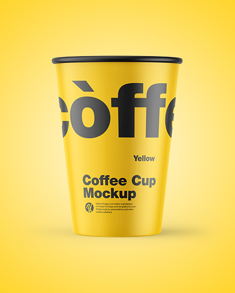 Matte Coffee Cup Mockup