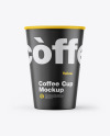 Matte Coffee Cup Mockup
