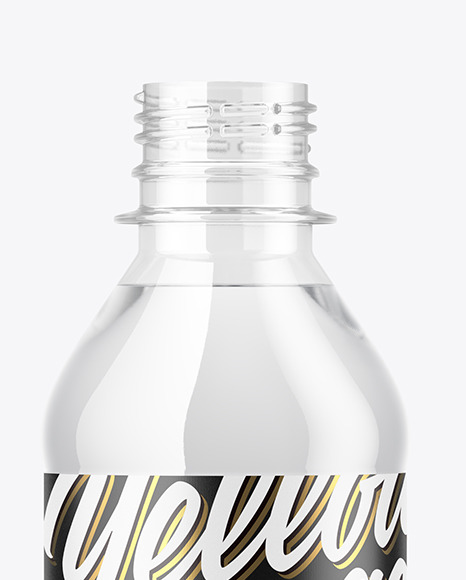 Download 250ml Pet Bottle With Water Psd Mockup Yellowimages