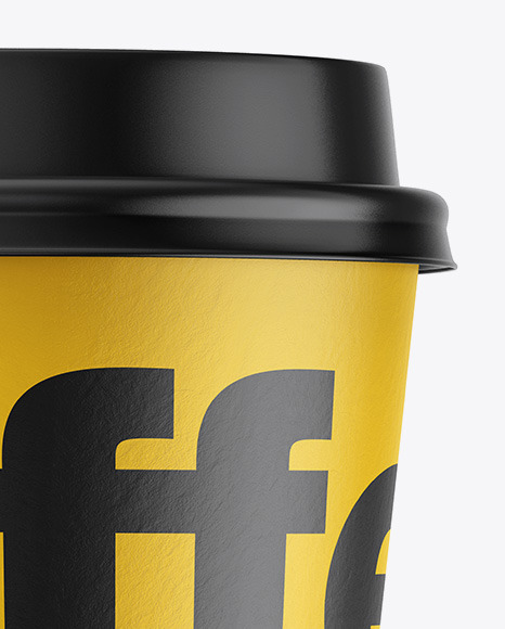 Download Paper Coffee Cup Mockup In Cup Bowl Mockups On Yellow Images Object Mockups PSD Mockup Templates