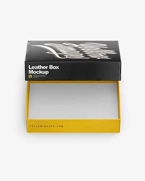 Leather Box Mockup In Box Mockups On Yellow Images Object Mockups