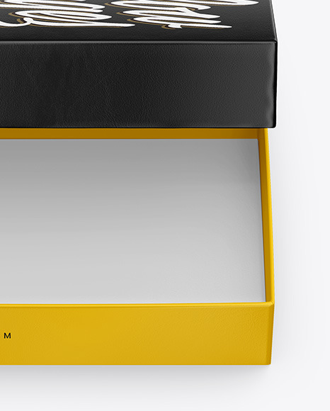 Download Leather Box Mockup In Box Mockups On Yellow Images Object Mockups