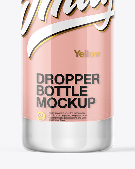 Glass Dropper Bottle Mockup PSD #4