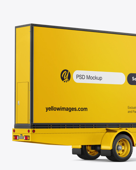 Download Mobile Billboard Mockup Back Half Side View In Vehicle Mockups On Yellow Images Object Mockups Yellowimages Mockups