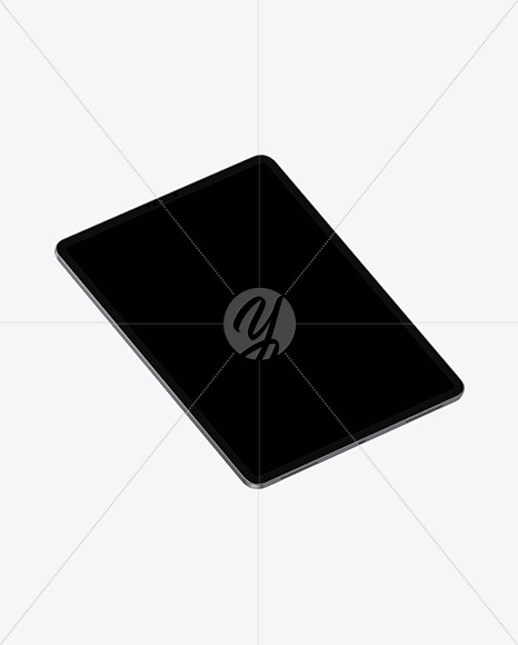 Space Gray Ipad Pro Mockup In Device Mockups On Yellow Images Object Mockups