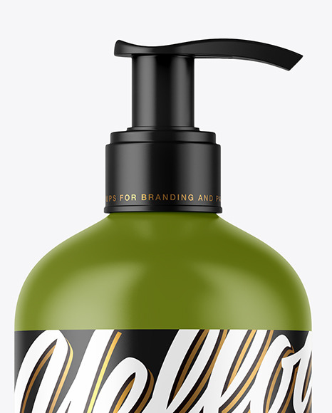 Matte Bottle Mockup PSD #2