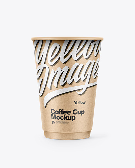 Download Kraft Pouch Coffee Cup Mockup