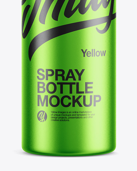 Metallic Sprayer Bottle Mockup PSD #1