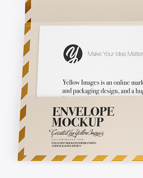 Download Opened Paper Envelope Mockup In Stationery Mockups On Yellow Images Object Mockups Yellowimages Mockups