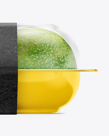 Download Plastic Tray With Avocado Mockup In Tray Platter Mockups On Yellow Images Object Mockups