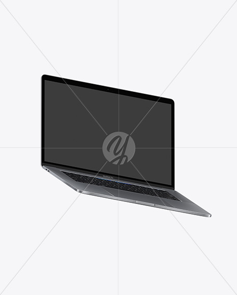 Space Gray Macbook Pro Mockup In Device Mockups On Yellow Images Object Mockups