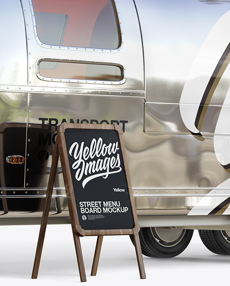 Download Metallic Food Trailer Mockup Half Side View In Vehicle Mockups On Yellow Images Object Mockups Yellowimages Mockups