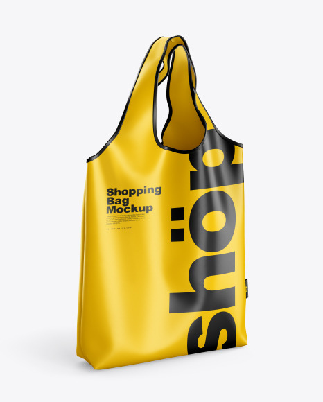 Shopping Bag Mockup in Apparel Mockups on Yellow Images ...