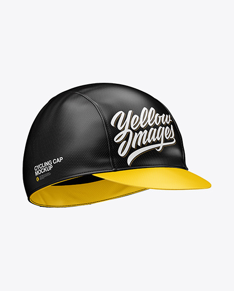 Download Cycling Cap Mockup in Apparel Mockups on Yellow Images ...