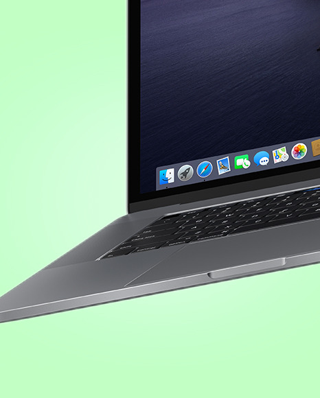 Download Space Gray Macbook Pro Mockup In Device Mockups On Yellow Images Object Mockups PSD Mockup Templates