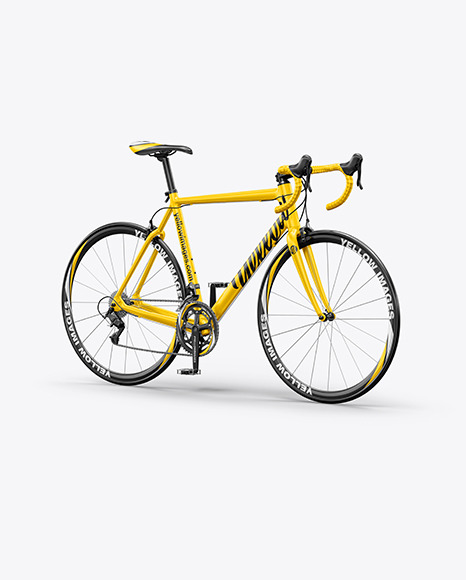 Download Road Universal Bicycle Mockup Halfside View In Vehicle Mockups On Yellow Images Object Mockups Yellowimages Mockups