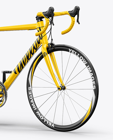 Download Road Universal Bicycle Mockup Halfside View In Vehicle Mockups On Yellow Images Object Mockups Yellowimages Mockups