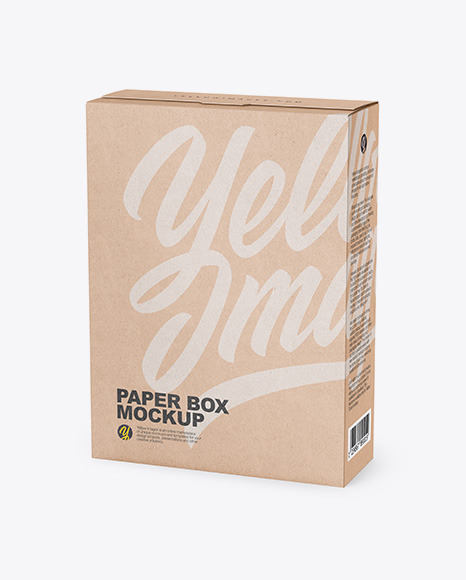 Download Two Kraft Boxes Psd Mockup Half Side View Yellowimages