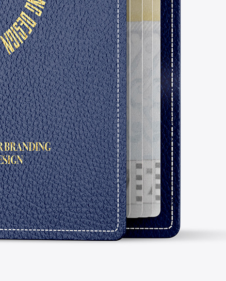 Matte Leather Passport Mockup