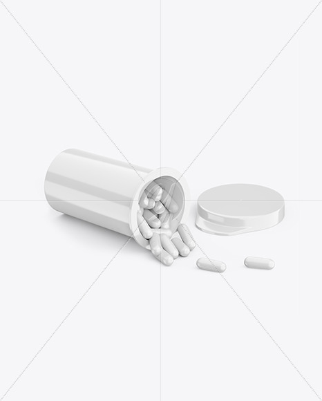 Download Glossy Pills Bottle Mockup In Bottle Mockups On Yellow Images Object Mockups Yellowimages Mockups