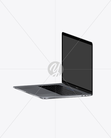 Space Gray Macbook Pro Mockup In Device Mockups On Yellow Images Object Mockups