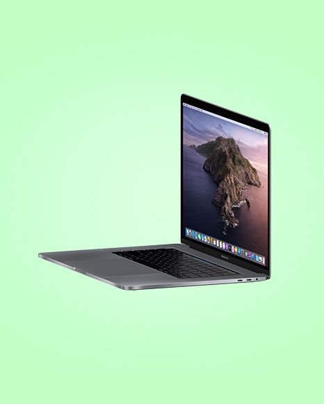 Space Gray MacBook Pro Mockup