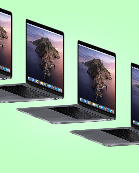 Space Gray MacBook Pro Mockup