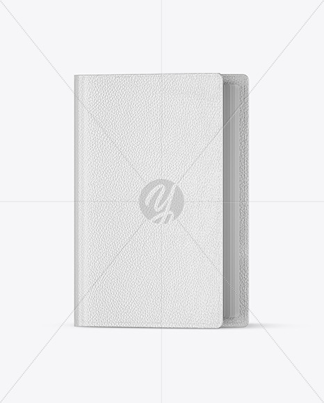 Glossy Leather Passport Mockup