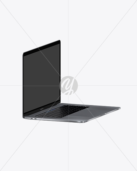 Space Gray Macbook Pro Mockup In Device Mockups On Yellow Images Object Mockups