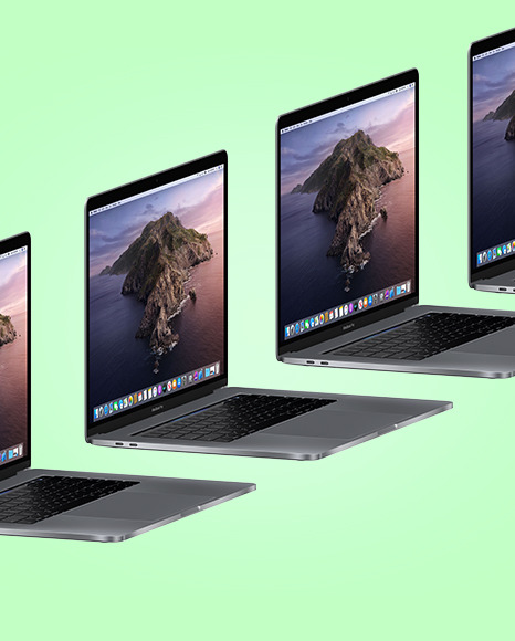 Space Gray MacBook Pro Mockup