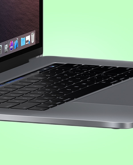 Space Gray MacBook Pro Mockup