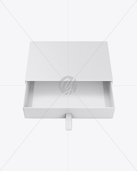 Opened Gift Box Mockup   Front View PSD #1