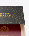 Opened Gift Box Mockup - Front View