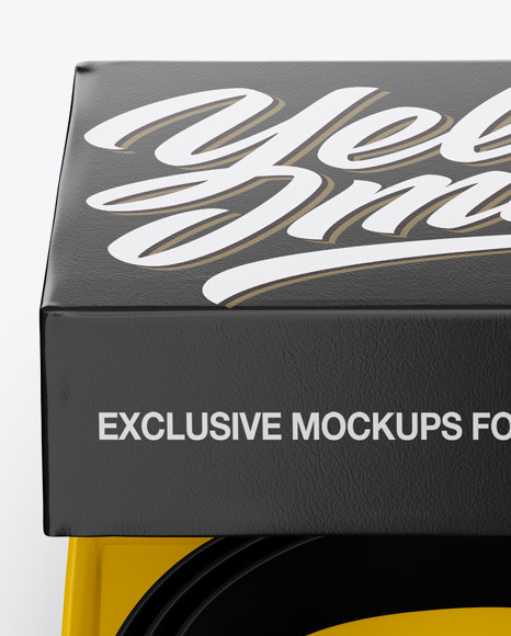 Download Belt Leather Box Mockup in Box Mockups on Yellow Images Object Mockups