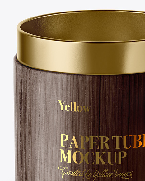 Download Opened Wooden Tube Mockup In Tube Mockups On Yellow Images Object Mockups PSD Mockup Templates