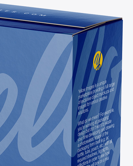 Download Paper Box Mockup Half Side View In Box Mockups On Yellow Images Object Mockups