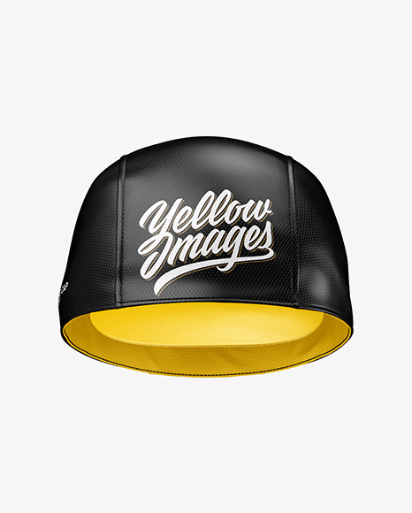 Download Cycling Cap Mockup in Apparel Mockups on Yellow Images ...