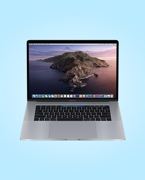 Silver Macbook Pro Mockup