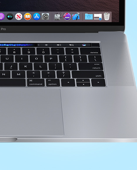 Silver Macbook Pro Mockup