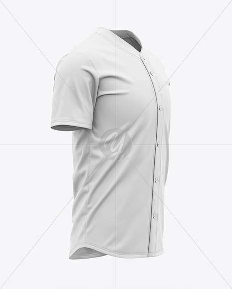 Download Men's Baseball Jersey Mockup - Side View - Baseball T ...