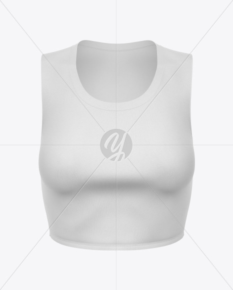 Download Women S Crop Top Mockup In Apparel Mockups On Yellow Images Object Mockups